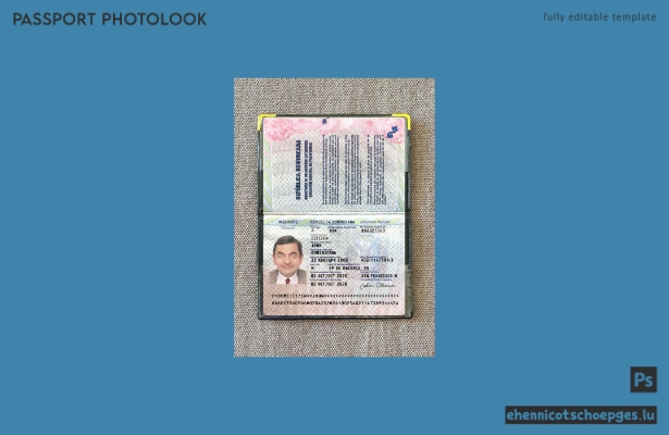 Dominikanische Republik Reisepass 2020-heute Fotoansicht Version 2 Beispielvorschau